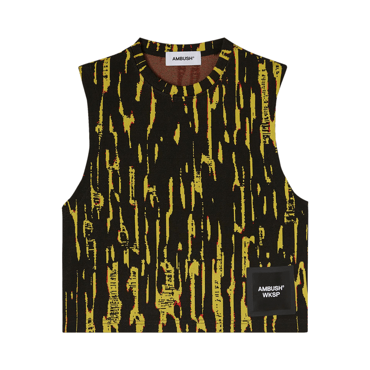 Ambush Jacquard Tank Top "Yellow Fluo/Black"