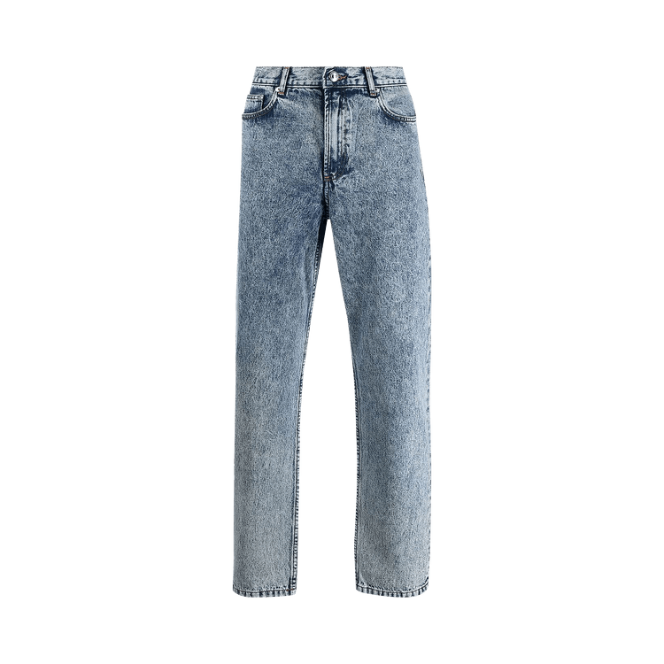 A.P.C. Acid Wash Tapered Jeans "Blue"
