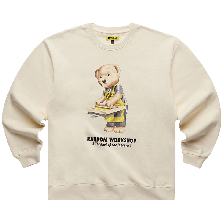 Market Random Workshop Bear Crewneck "Cream"