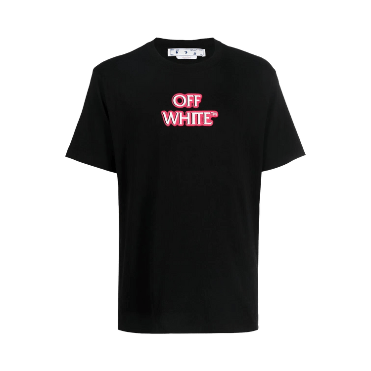 Off-White Emotion Neon Slim Short-Sleeve Tee "Black/Pink"