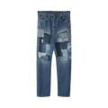 Kapital 14oz Cisco Patchwork Jeans "Blue"