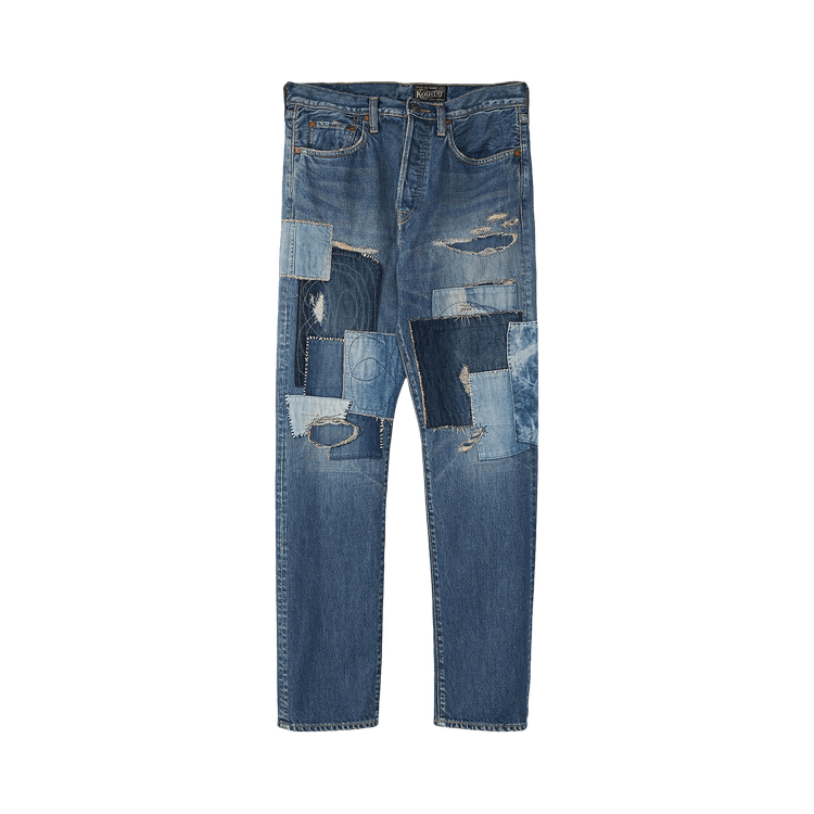 Kapital 14oz Cisco Patchwork Jeans "Blue"