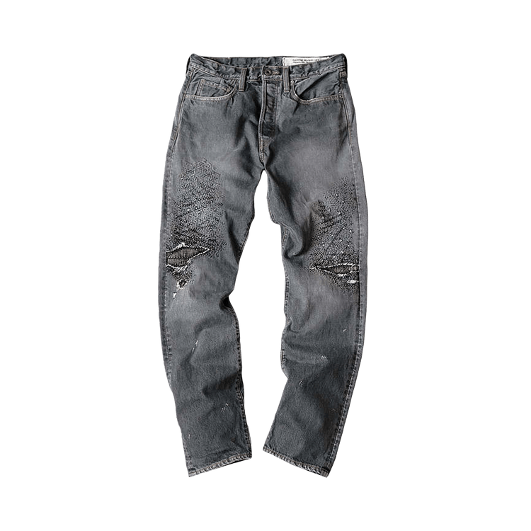 Kapital 3 Years Fade 14oz Denim 5P Monkey Cisco "Black"