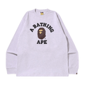 BAPE College Long-Sleeve Tee "Grey"
