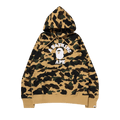 BAPE 1st Camo College Pullover Hoodie "Yellow"