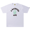 BAPE Text Code Camo College Tee "White"