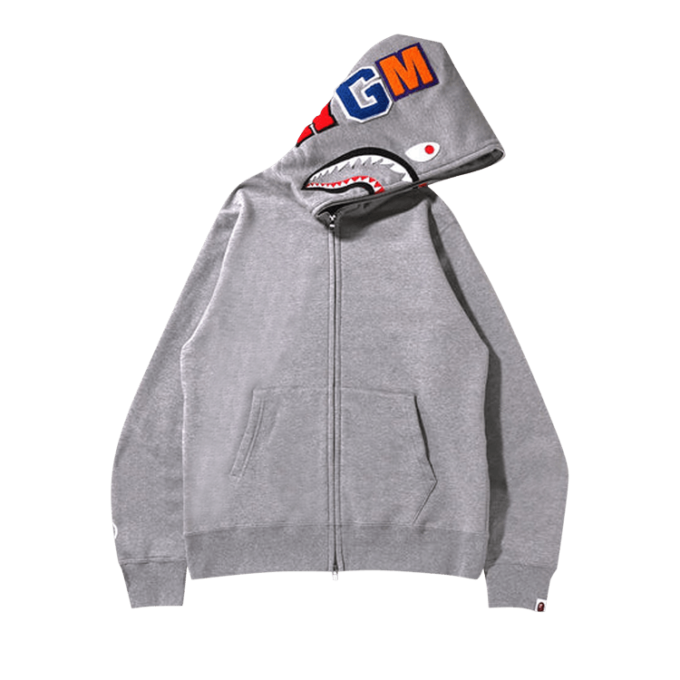 BAPE Shark Full Zip Hoodie "Grey"