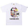 BAPE 29th Anniversary Ape Head Tee "White"