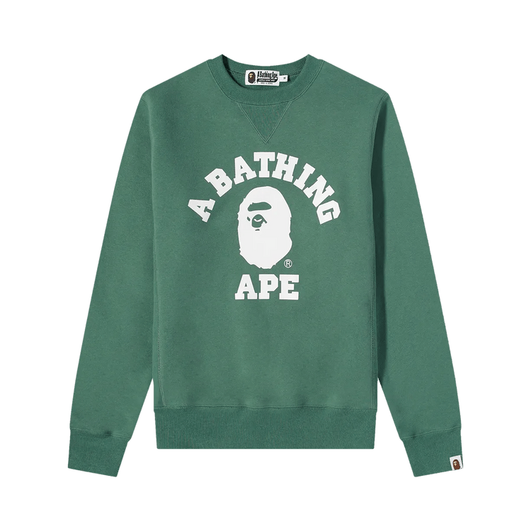 BAPE College Crew Sweat "Green"