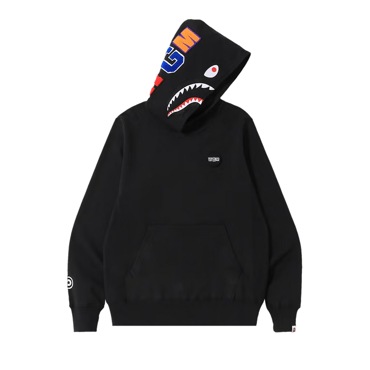 BAPE Shark Emblem Pullover Hoodie "Black"