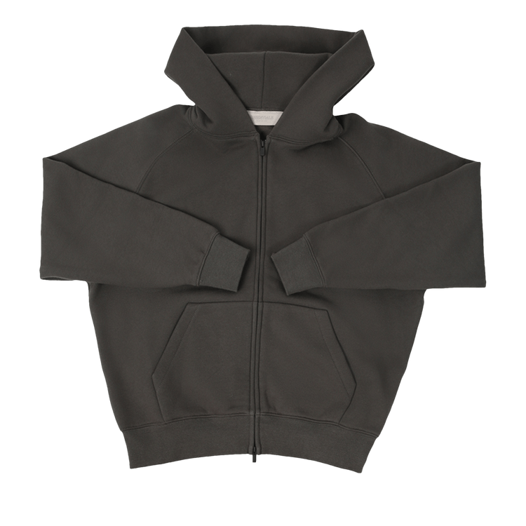 Fear of God Essentials Kids Fullzip Hoodie "Off Black"