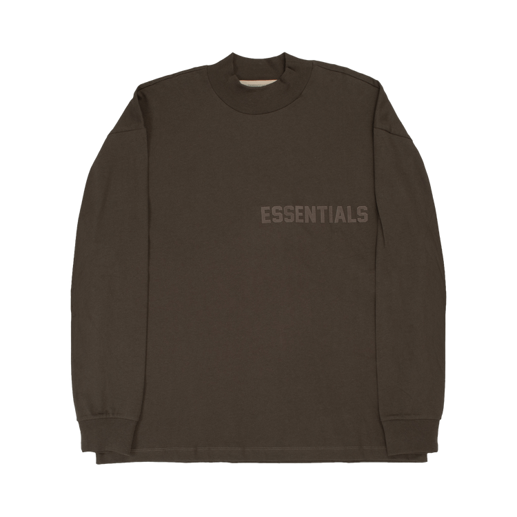 Fear of God Essentials Long-Sleeve Tee "Off Black"