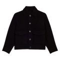 Ami Double Face Boxy Jacket "Black"