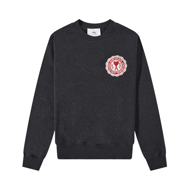 Ami France Patch Sweatshirt "Anthracite"