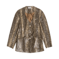 GANNI Snake Fitted Blazer "Snake Starfish"