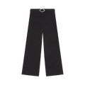 GANNI Light Structured Jacquard Wide Pants "Black"
