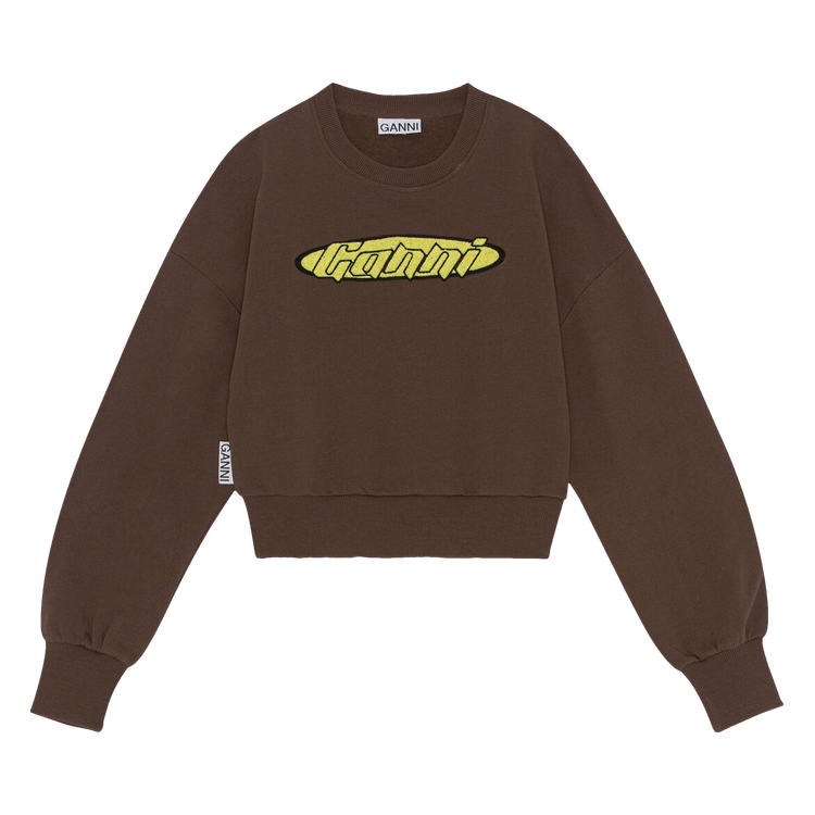 GANNI Artwork Sweatshirt "Chicory Coffee"