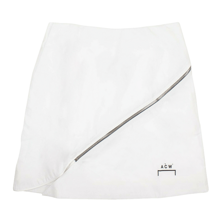 A-Cold-Wall* Zipper Mini Skirt "White"
