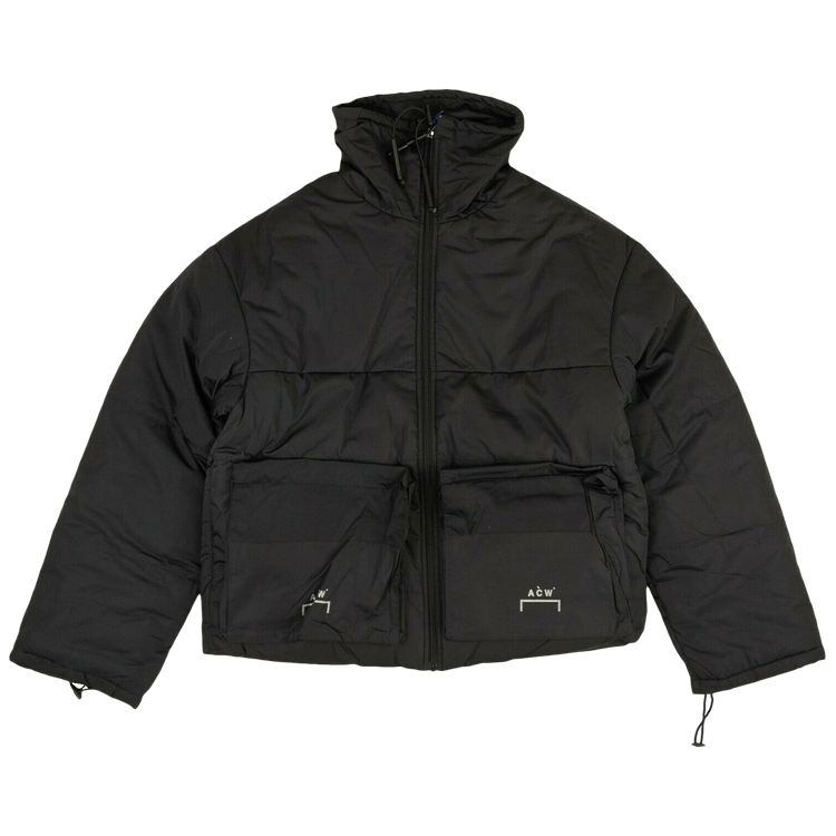 A-Cold-Wall* Logo Zip Up Puffer Jacket "Black"