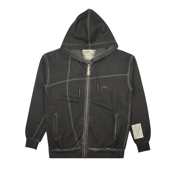 A-Cold-Wall* Faded Zip Up Logo Hoodie "Grey"
