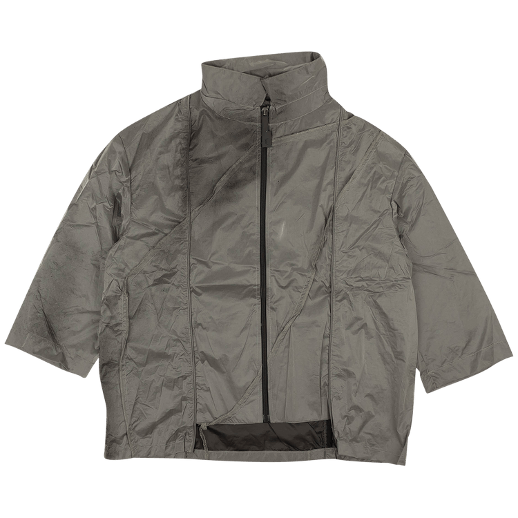 A-Cold-Wall* Splattered Zip Up Shirt "Grey"