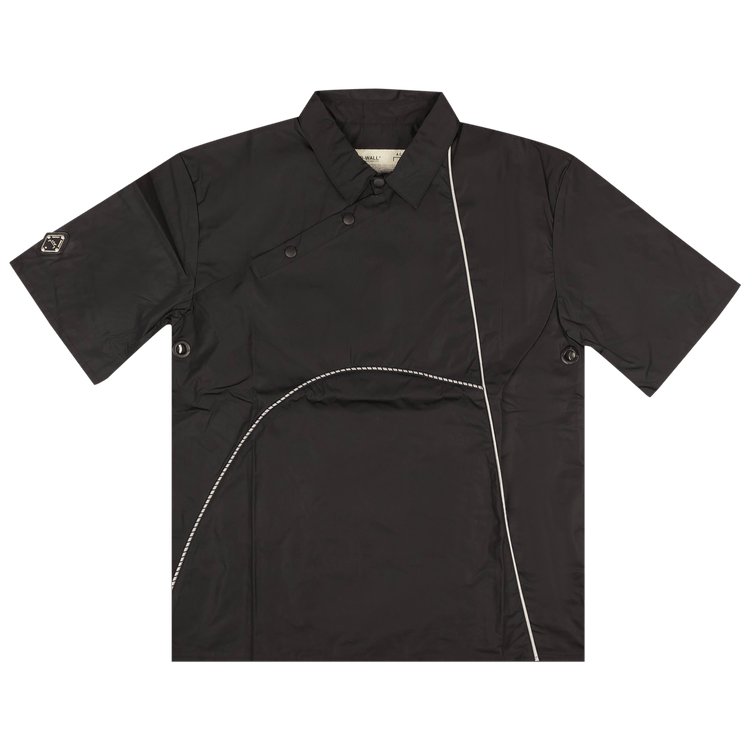 A-Cold-Wall* Asymmetrical Short-Sleeve Shirt "Black"