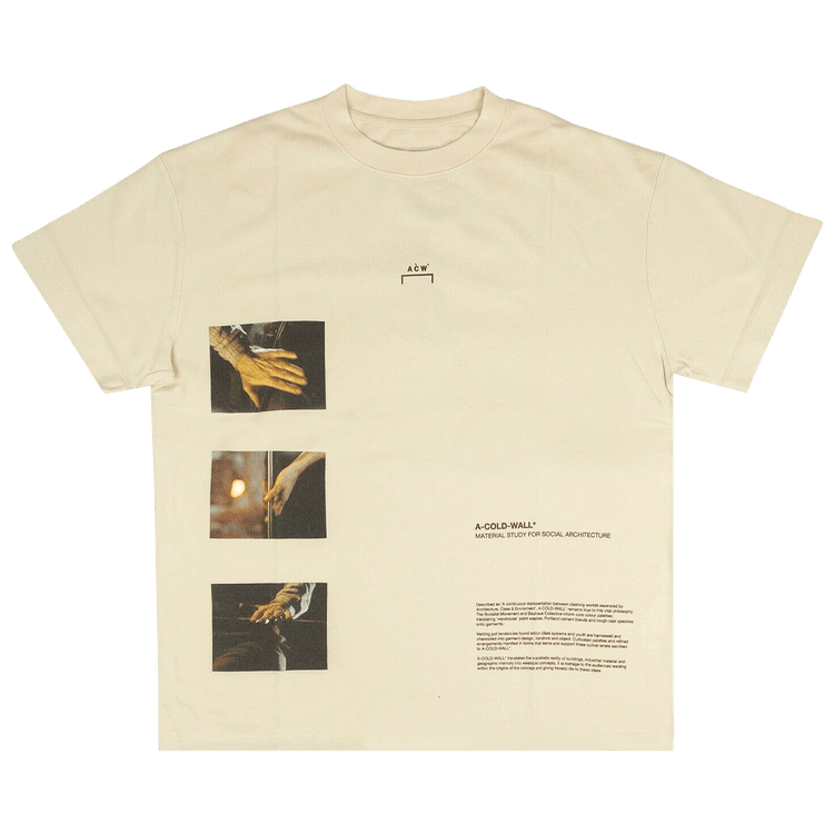 A-Cold-Wall* Almond Hands Graphic Short-Sleeve T-Shirt "Off White"