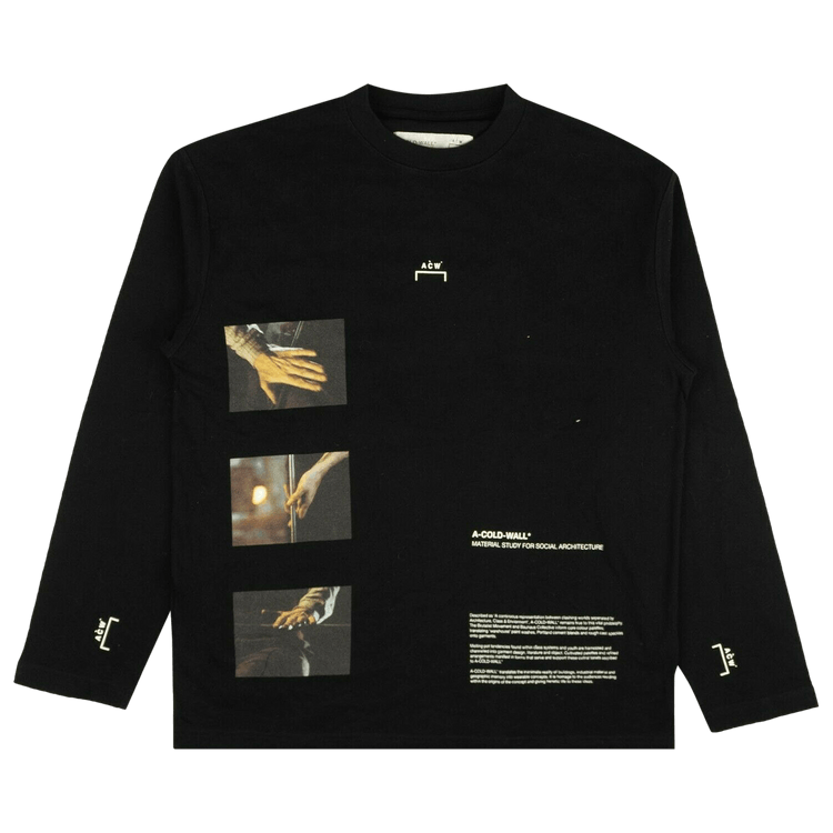 A-Cold-Wall* Hands Long-Sleeve Graphic T-Shirt "Black"