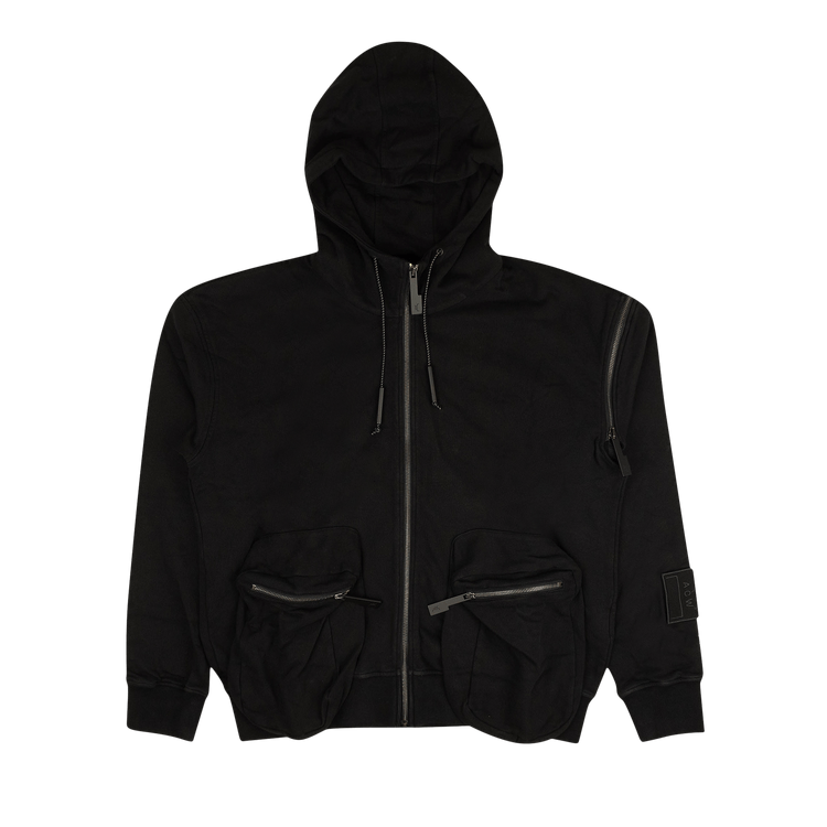 A-Cold-Wall* Pockets Zip Up Hoodie "Black"