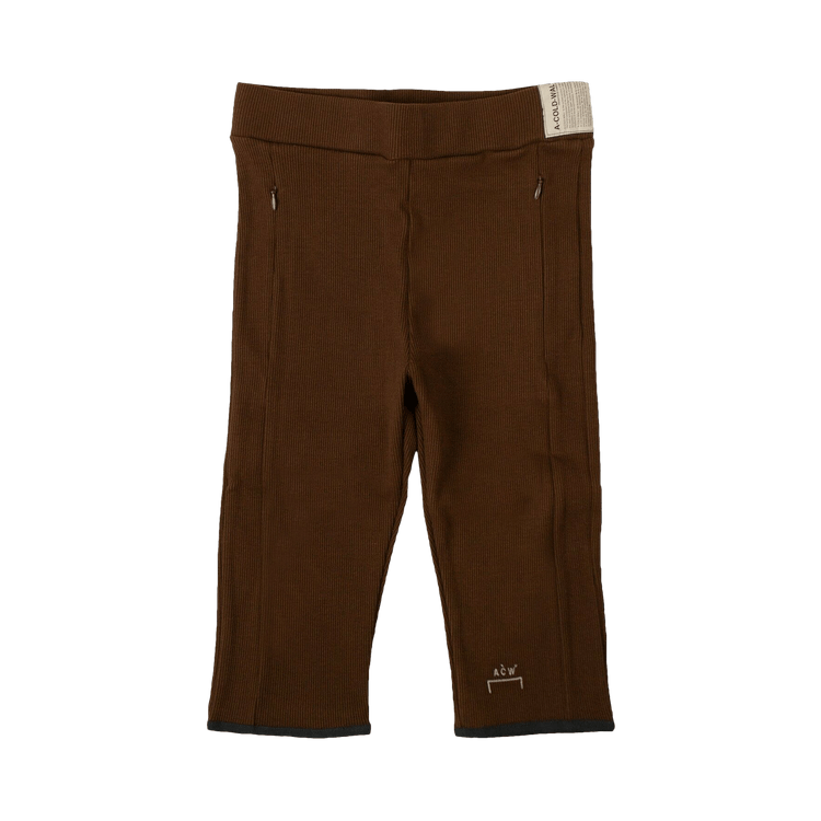 A-Cold-Wall* Ribbed Knit Shorts "Brown"