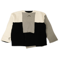 A-Cold-Wall* Paneled Asymmetric Sweater "Black"