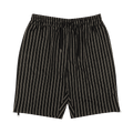 Pyer Moss Pinstripe Wool Blend Shorts "Black"