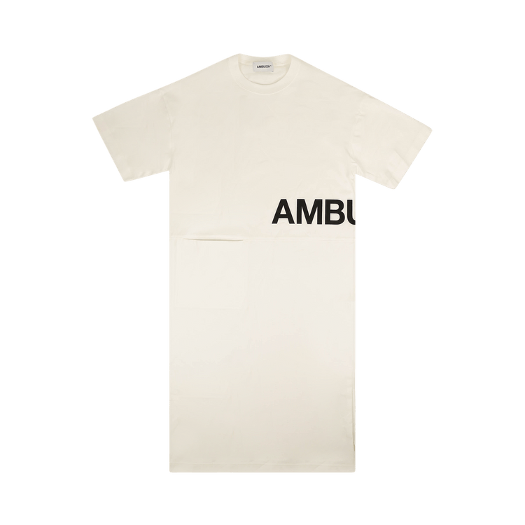 Ambush Midi Pocket T-Shirt Dress "White"