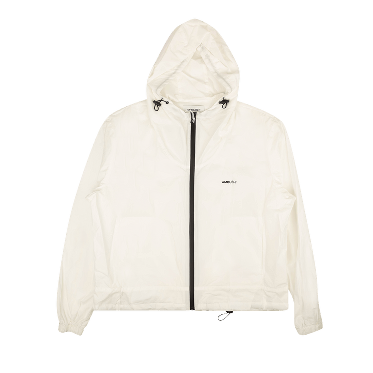 Ambush Logo Hooded Zip Up Hoodie Jacket "White"