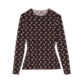 Marine Serre Second Skin Moon Top "All Over Moon Brown"