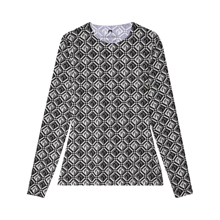 Marine Serre Moon Diamant Relaxed Blazer "Black"