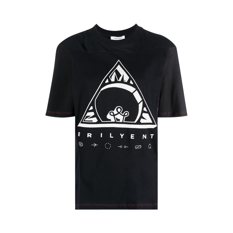 Marine Serre Moon Panel Graphic T-Shirt "Black"
