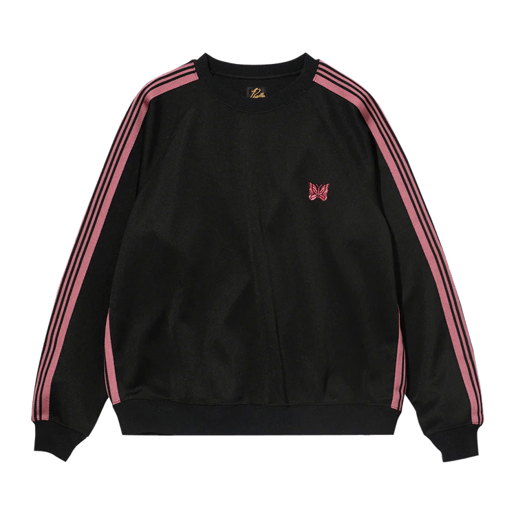 Needles Track Crewneck Shirt "Faded Black"