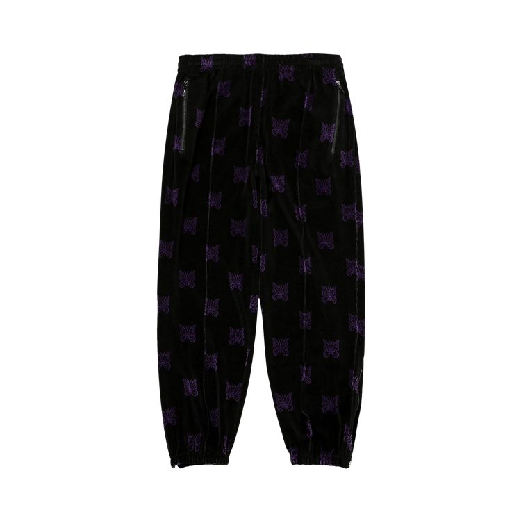 Needles Zipped Track Pant "Black/Purple"