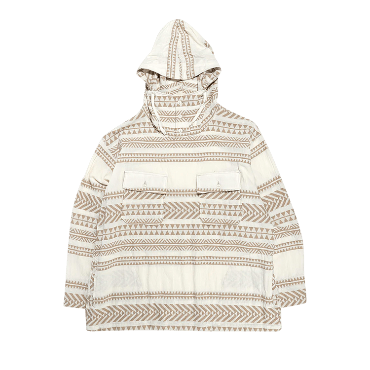 Engineered Garments Graphic Print Hoddie "Beige"