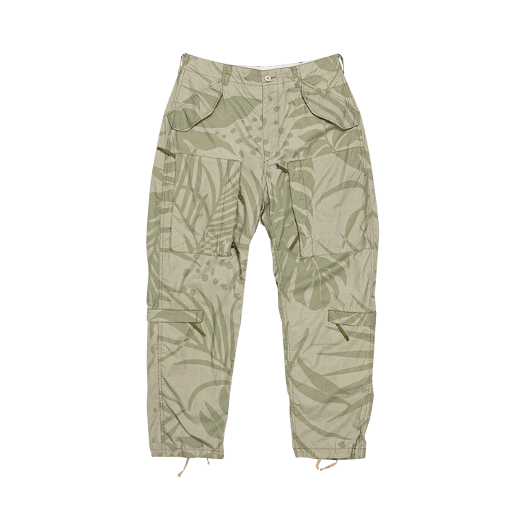 Engineered Garments Aircrew Pant "Khaki/Olive Leaf Print"