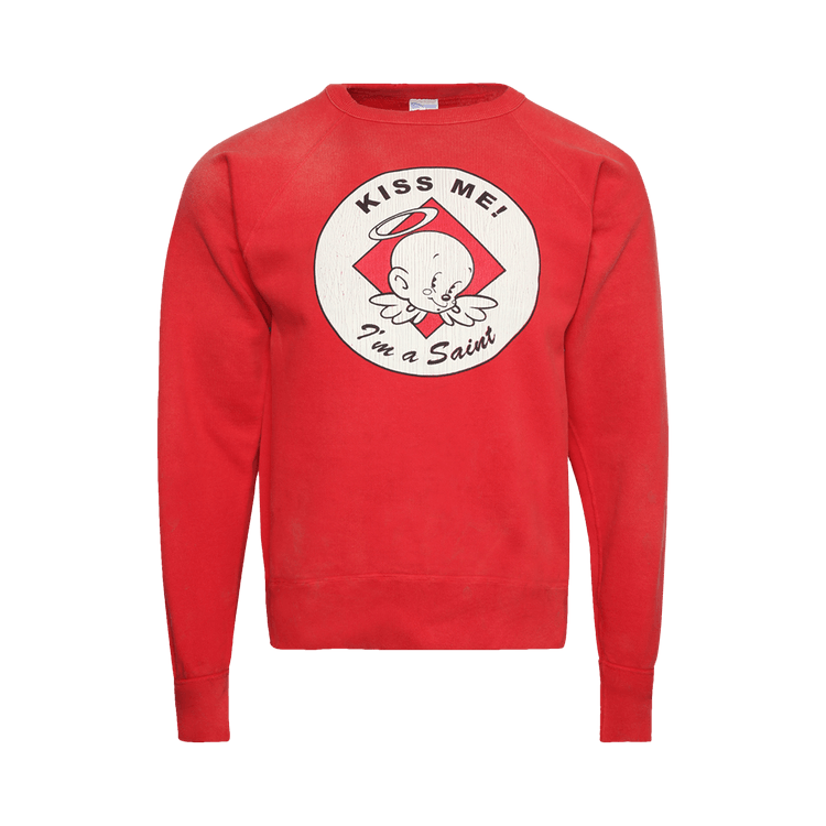 SAINT Mxxxxxx Kiss Me Crewneck "Red"