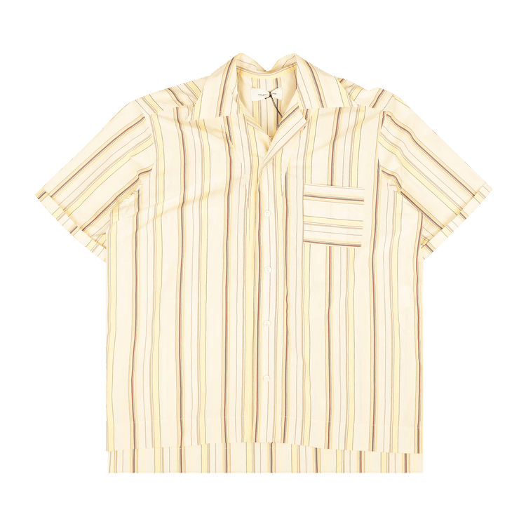 Wales Bonner Tobacco Havana Short-Sleeve Shirt "Yellow"