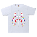 BAPE Sta Pattern Shark Tee "White"