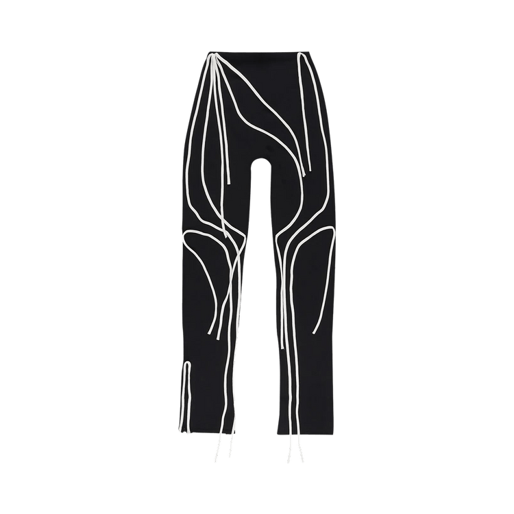 Ottolinger Knit Strap Legging "Black"