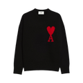 Ami ADC Crewneck Sweater "Black/Red"
