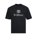 Balenciaga Medium Fit T-Shirt Be Different "Black"