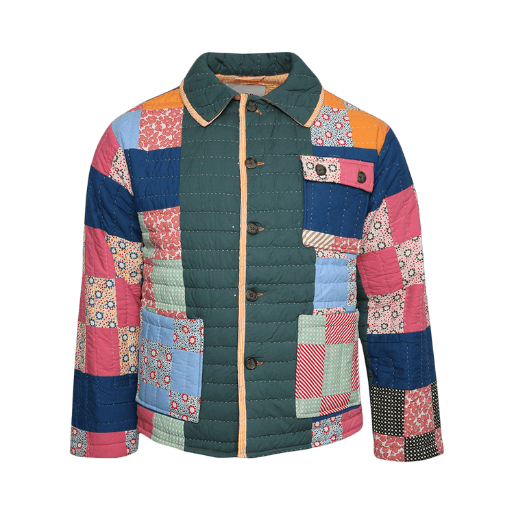 Bode Dotted Daisy Quilt Workwear Jacket "Multicolor"