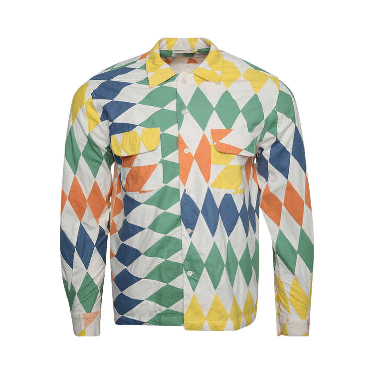 Bode Lonestar Patchwork Long-Sleeve Shirt "Multicolor"