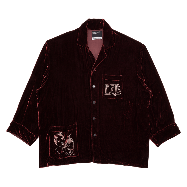 Enfants Riches Déprimés Velvet Sleep Shirt "Chocolate"